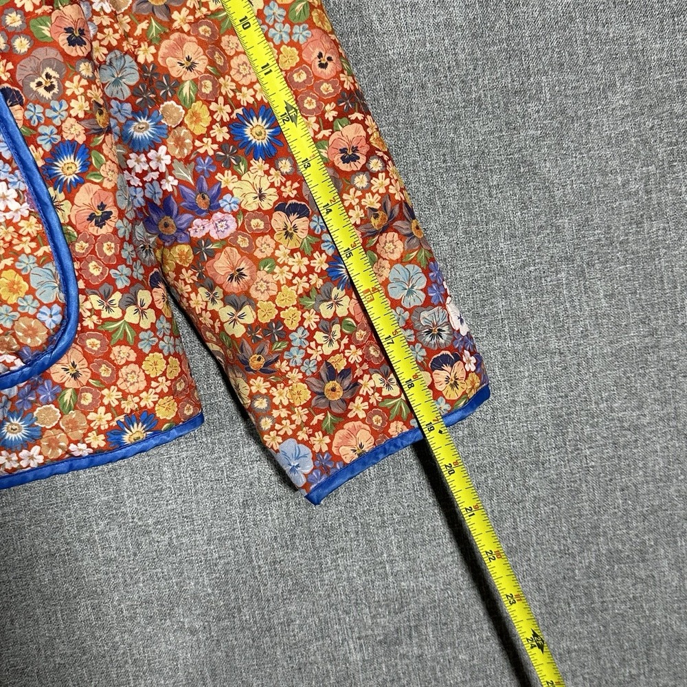 Cottagecore Patchwork Quilted Jacket M Floral Qui… - image 6